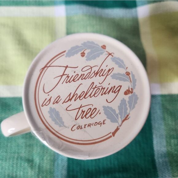 Vintage Hallmark Cards Mug Mates A Friend Friendship Coffee Tea Cup Mug & Lid - Picture 3 of 9